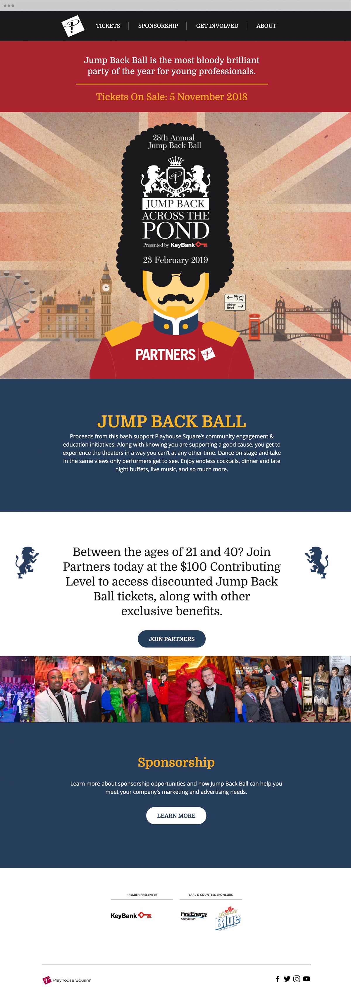 Jump Back Ball website